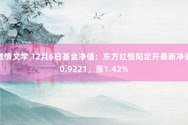 激情文学 12月6日基金净值：东方红恒阳定开最新净值0.9221，涨1.42%