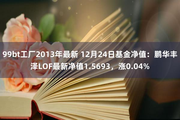99bt工厂2013年最新 12月24日基金净值：鹏华丰泽LOF最新净值1.5693，涨0.04%