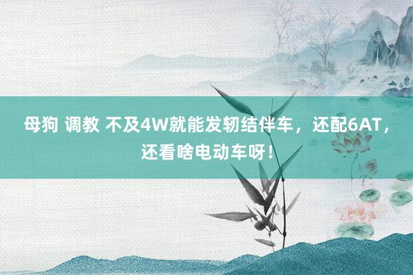 母狗 调教 不及4W就能发轫结伴车，还配6AT，还看啥电动车呀！