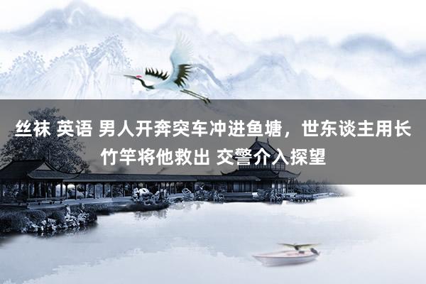 丝袜 英语 男人开奔突车冲进鱼塘，世东谈主用长竹竿将他救出 交警介入探望