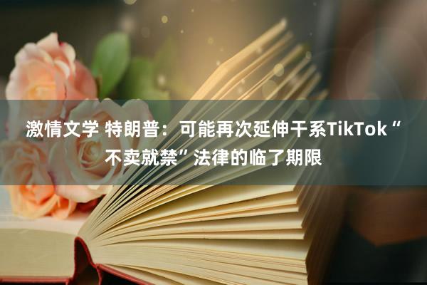 激情文学 特朗普：可能再次延伸干系TikTok“不卖就禁”法律的临了期限