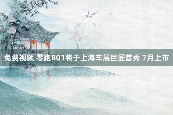 免费视频 零跑B01将于上海车展巨匠首秀 7月上市